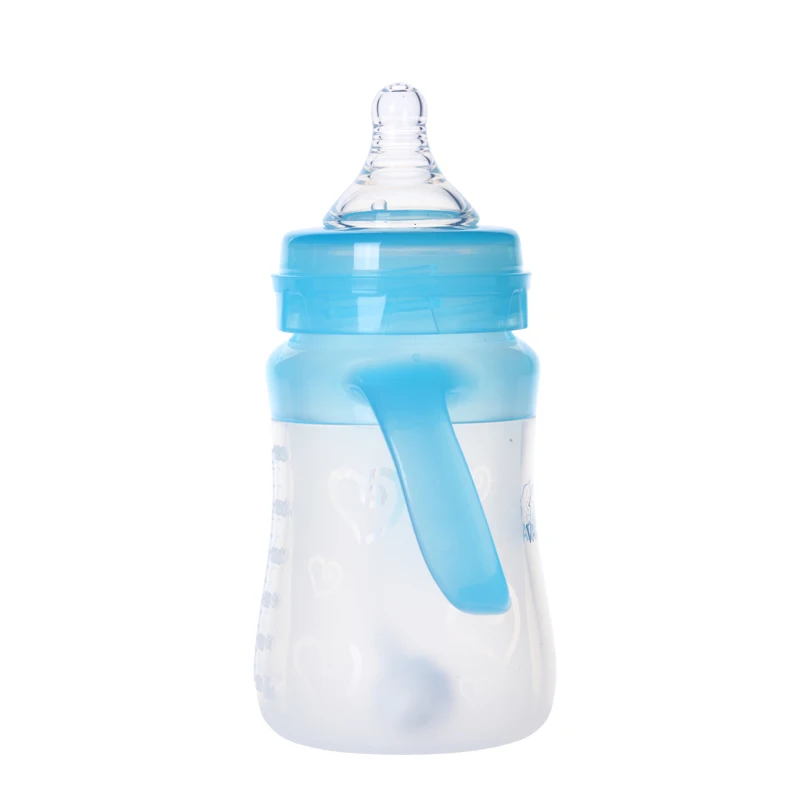 VALUEDER детские бутылочки 180 мл с широким вырезом BPA Free Soft силиконовая насадка на бутылочку для кормления с кормушкой и ручкой для детей младенческой