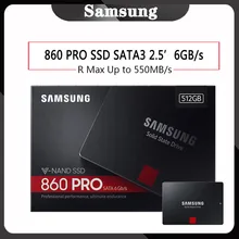 SAMSUNG SSD 860 PRO 256 ГБ 512 Внутренний твердотельный диск HD Жесткий диск SATA 3 2,5 жесткий диск для ноутбука, настольного компьютера, ПК, 1 ТБ 2 ТБ 4 ТБ