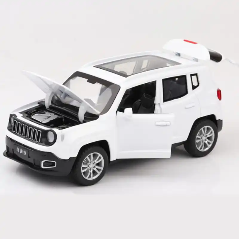 118 Diecast Model For Jeep Renegade 2016 Gray Suv Alloy Toy Car