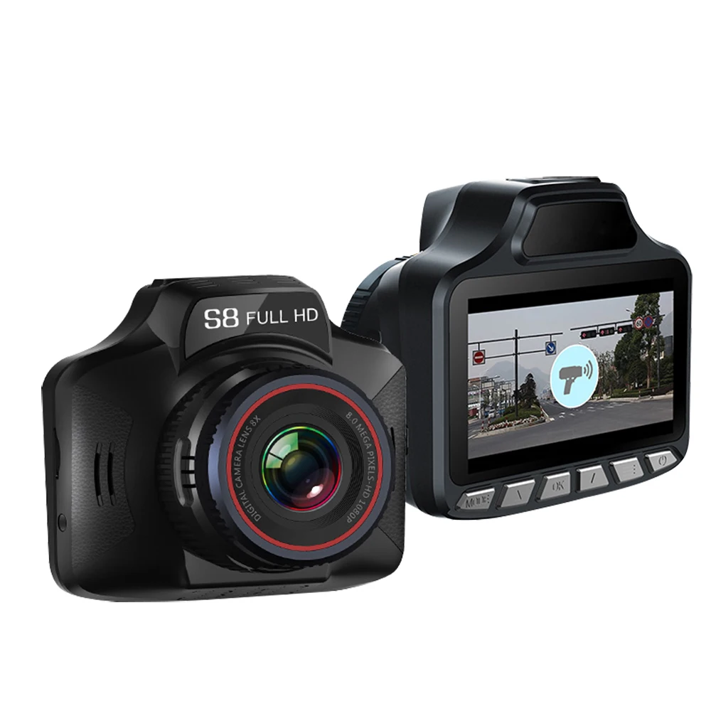 

3 in 1 Car DVR Radar Detector Full HD 1080P Camera Video recorder Track record Laser With GPS Russian pre-warning data DK009