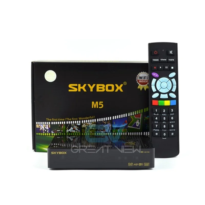 Skybox M5 S-M5 мини HD цифровой спутниковый ресивер с wifi Встроенный Поддержка cccam newcam Сеть EPG