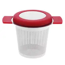 Многоразовая нержавеющая сталь ситечки для заваривания чая, ползучий чай, фильтр для чайная посуда, кухонные аксессуары, крышка