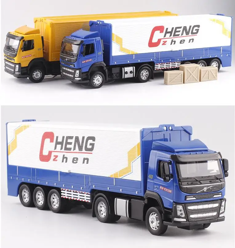 

High simulation 1:32 alloy Dump truck,engineering Wingshow mode box freight car,Box truck,free shipping