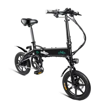 

Folding Electric Bicycle Inflatable 14" Rubber Tire 7.8/10.4Ah Anti-slip Great Shockproof 25km/h 120kg E Bike Scooter