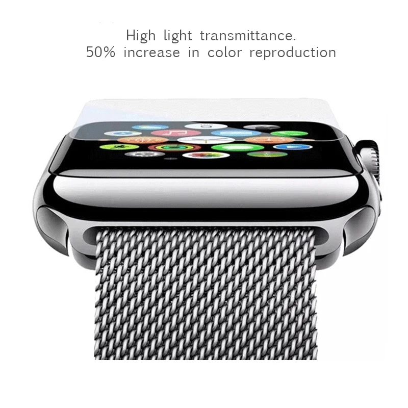 Transparent Gehärtetem Glas Für Apple Uhr 4 3 2 1 Serie 40mm 44mm 42mm 38mm Bildschirm protector Fü