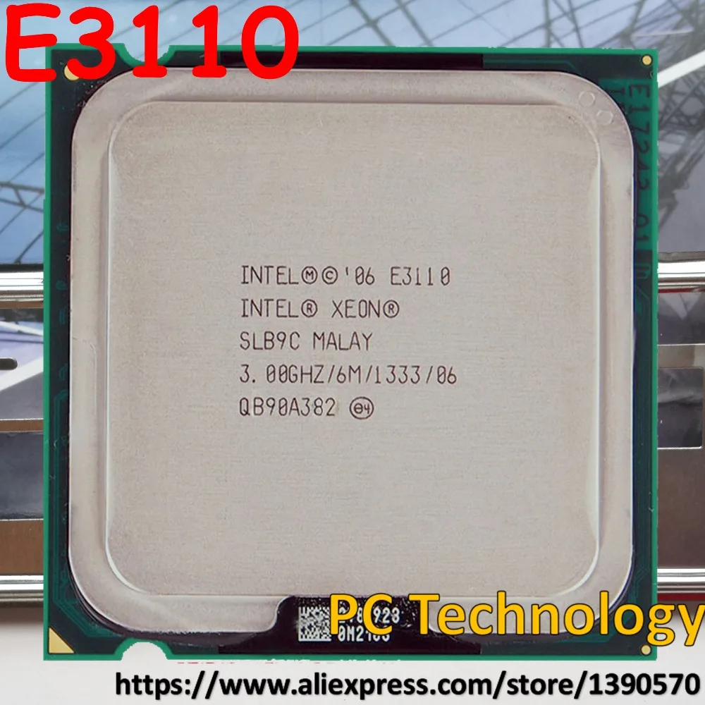 Оригинальный процессор Intel Xeon E3110 ЦП 3 00 ГГц 6 м 1333 МГц LGA775 отправка в течение 1 дня