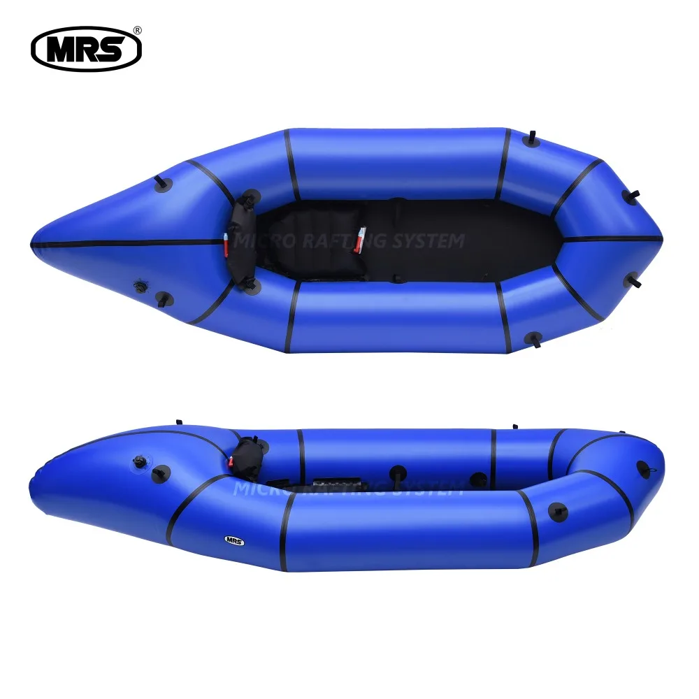 

[MRS][Tulo]Micro rafting systems blue ultra-light inflatable packraft Kayak boat for fishing go hiking