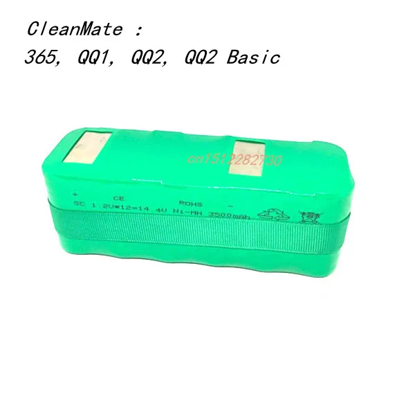 

14.4V 3500mAh Battery For INFINUVO For CleanMate 365, QQ1, QQ2, QQ2 Basic, QQ2 LT, QQ-2 Free shipping