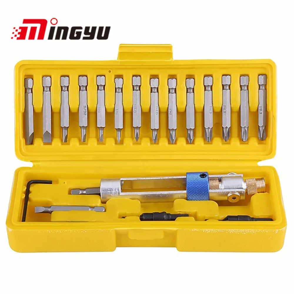 20Pcs Half Time Drill Driver Multi Screwdriver Sets Swivel Head Quick