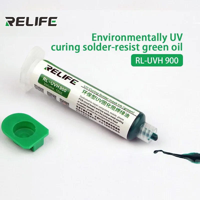 RELIFE Series UV Curing Solder Mask Repair protect Oil for Computer Mobile phone Notebook PCB motherboard