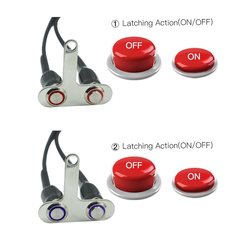 12V LED переключатель мотоцикла ВКЛ ВЫКЛ руль регулируемый крепление
