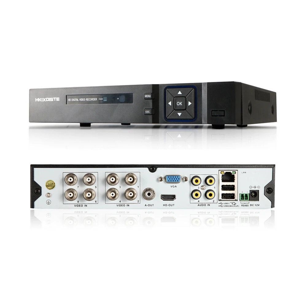 Камера видеонаблюдения hkixdiche камера 8 каналов 1080P DVR ONVIF mini NVR 5 в 1 TVI CVI AHD IP HDMI H.264