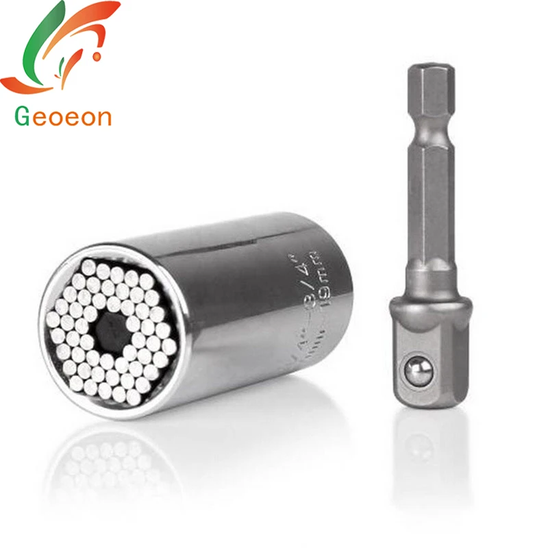 

7-19mm Universal Torque Wrench Head Set Socket Sleeve Power Drill Ratchet Bushing Spanner Key Magic Multi Hand Tools A3