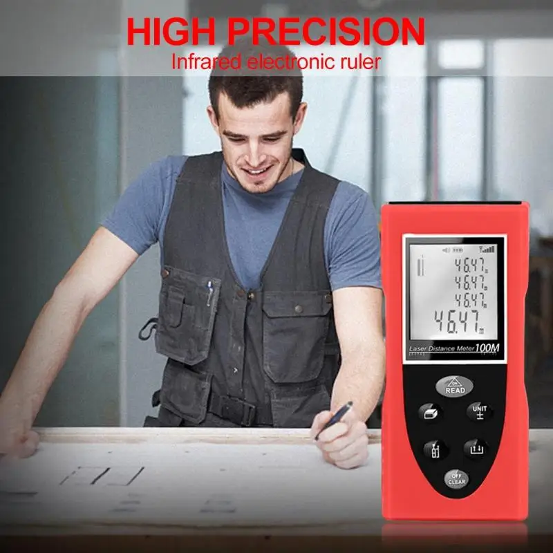 40M 80m 100m Laser Rangefinder Digital Laser DistaHigh Precision Infrared Electronic Rangefinder Handheld Laser Range Finder 40M 80m 100m Laser Rangefinder Digital Laser DistaHigh Precision Infrared Electronic Rangefinder Handheld Laser Range Finder