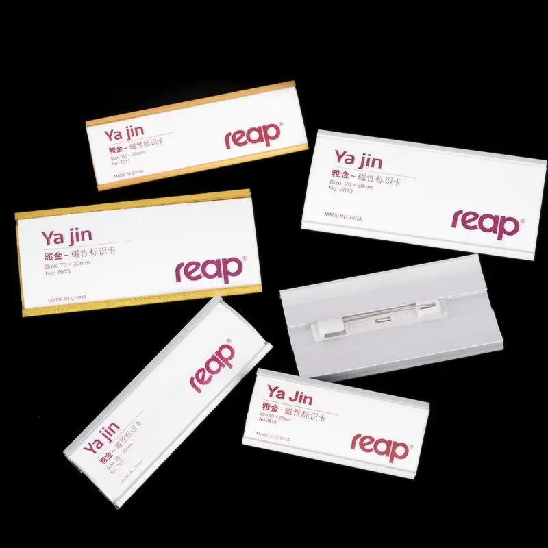 Staff Name Reusable Aluminum Diy Employee Name Badge Name