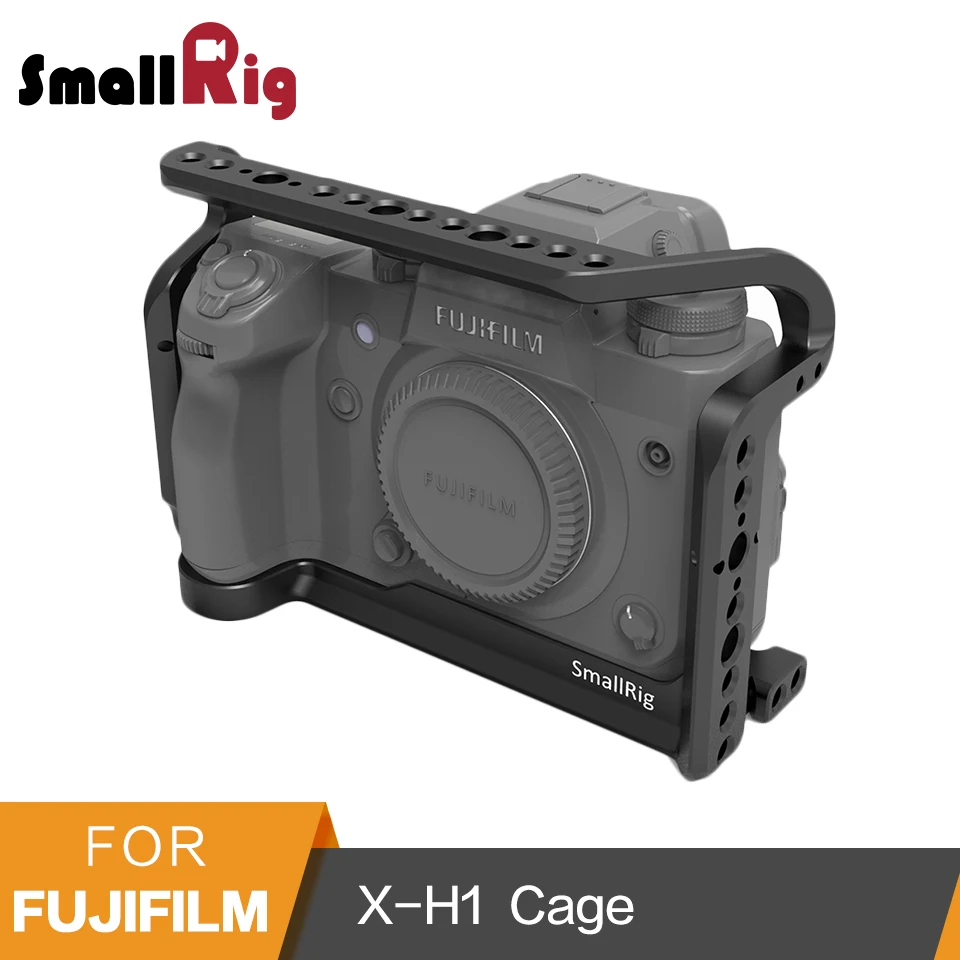 SmallRig Защитная клетка для камеры Fujifilm X-H1 с Bulit-in NATO Rails Arca швейцарская тарелка-2123