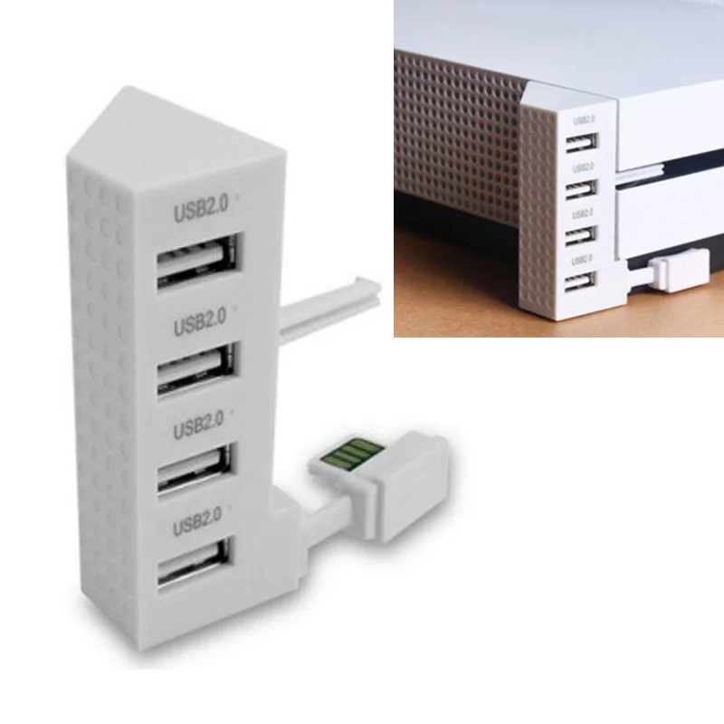 

High Speed Console Extend HUB USB Adapter 4 Ports USB For XBox One S X-box one S Game Accessories 4-in-1 2018 Newest