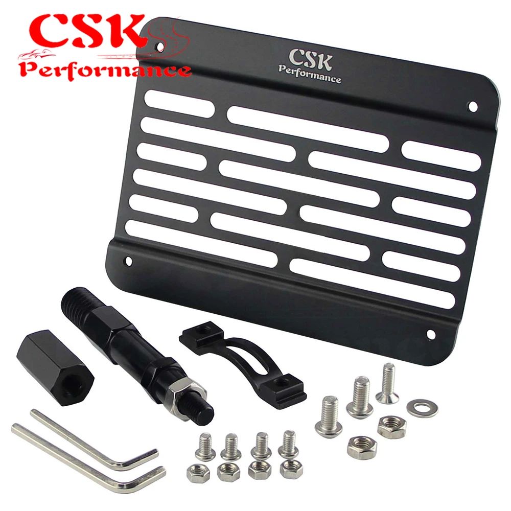 Front Bumper Tow Hook License Plate Relocator Bracket Fits For 09 16