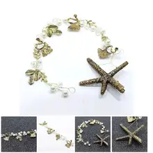 Fashion Bridal Hairband Handmade Starfish Tiara Wedding Hair Accessories Bridal Jewelry Party Head Bands CX17