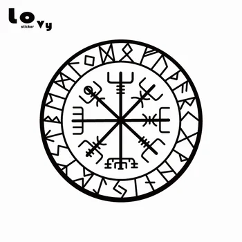 

15CM Originality Compass Rune Vinyl Car Sticker Car-styling Car Decal CA0097