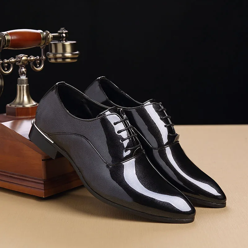 Dedo Oxford Homens Do Sapatos Vestem Masculino Luxo Couro Vinho Para Preto De Casamento Dos Apontou Sapato Shoes Se Moda vermelho Pé Northmarch pwq6d88