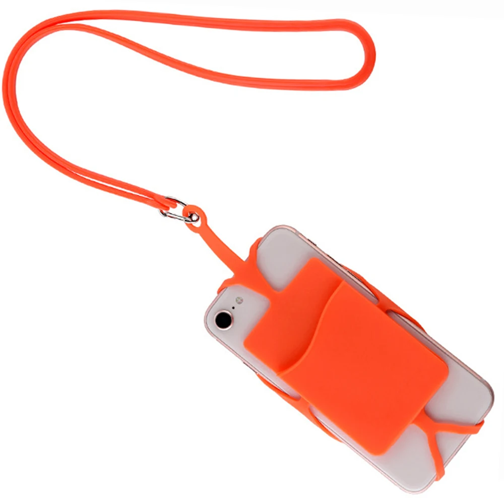 

Fly Life Compact Case Silicone Card Holder Pouch Rubber Neck Sling Strap Phone Cover For Fly Nimbus 15 FS457 Nimbus 16 FS459