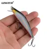 LINGYUE jorobado Minnow apretado cebo duro Wobbler señuelo de Pesca 75mm 8g Crankbait Topwater Isca Artificial para Pesca cerrar cuerpo ► Foto 2/6