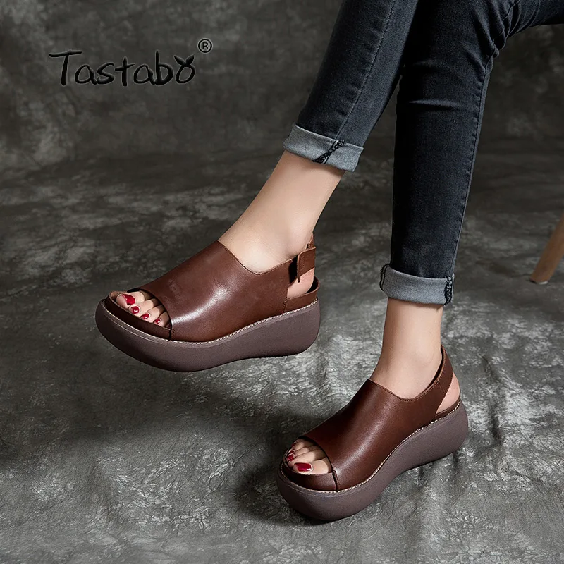 Tastabo Genuine Leather Ladies sandals 