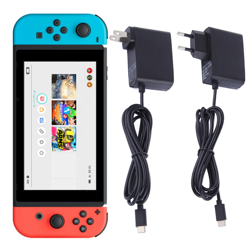 Travel Charger Adapter For Nintendo Switch 1.5m Cable Efficient Quick