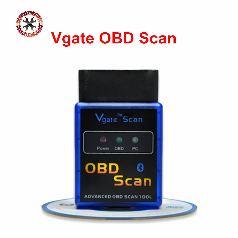 Мини-сканер кодов Vgate ELM327 V2.1 Bluetooth ELM 327 OBD2 Поддержка большинства протоколов