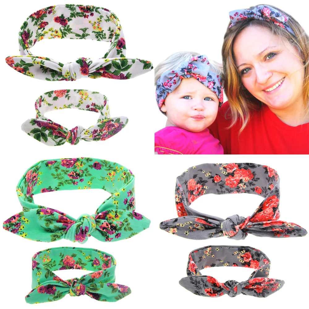 Fashion Children Headwears Casual Cotton Bandanas Butterfly Hair