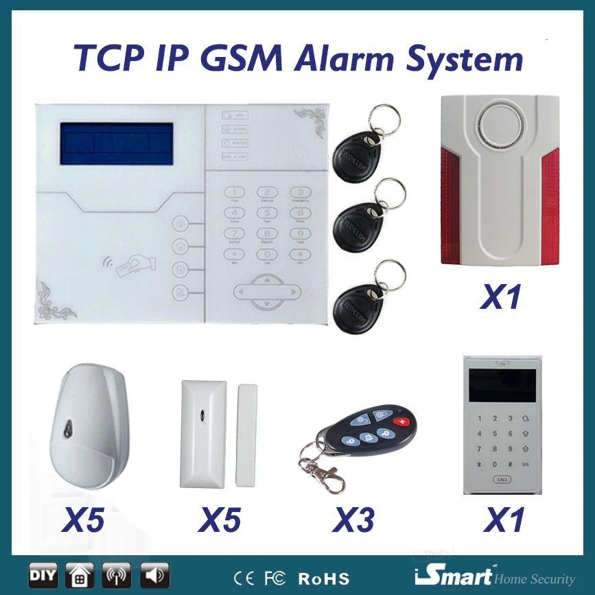 2017 Hot Sell Home Alarm ST VGT Touchscreen Keyboard Alarm Control