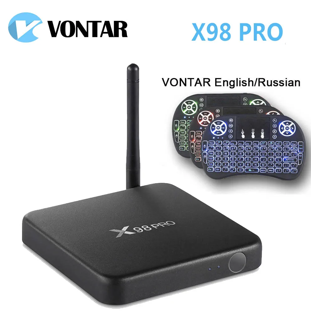 VONTAR X98 PRO Smart tv Box Android 7,1 3 ГБ 32 ГБ Amlogic S912 Восьмиядерный 2,4G/5 ГГц Wifi 4K медиаплеер X98pro телеприставка