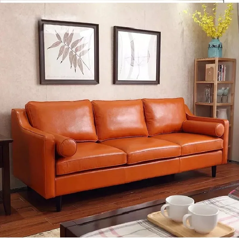 U-BEST современный секционный дизайн американский простой стиль кожаный диван для офиса диван для конференц-зала зал ожидания диван