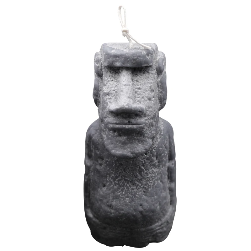 Свеча Плесень Пасхальный остров Moai каменные статуи ароматерапия гипс силиконовая глина бетон плесень домашний декор орнамент Diy подарок