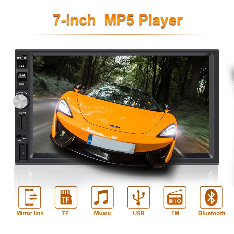 Авторадио автомобильный Радио плеер 2 din 7 ''дюймовый сенсорный экран Bluetooth Авто