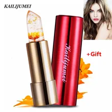 Kailijumei/брендовая Желейная помада, волшебная, меняющая температуру, увлажняющая, яркая, излишки губ, красивая помада с цветами в подарок