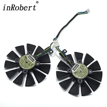 A Pair Everflow T129215SU PLD09210S12HH 87MM Cooler Fan For ASUS GTX1060 1070 Ti RX 470 570