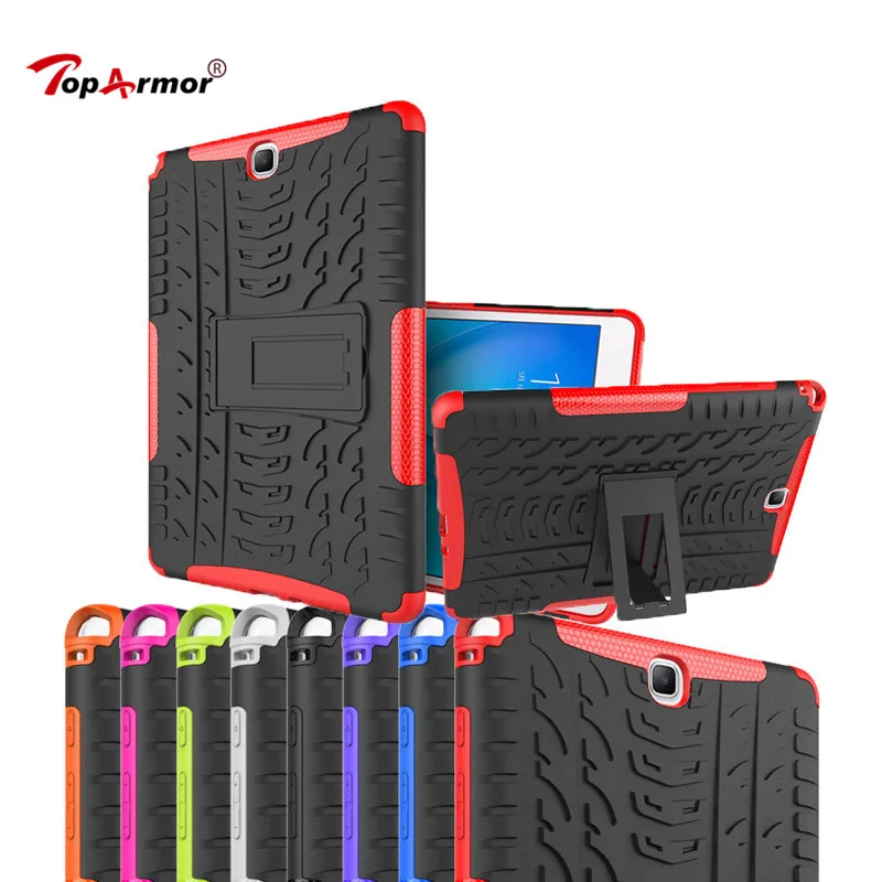Heavy Duty PC+TPU Shock Proof Armor Hard Case For Samsung Galaxy Tab A 9.7&quot T550 T555 9.7inch (Not S Pen) Stent Tablet Capa |