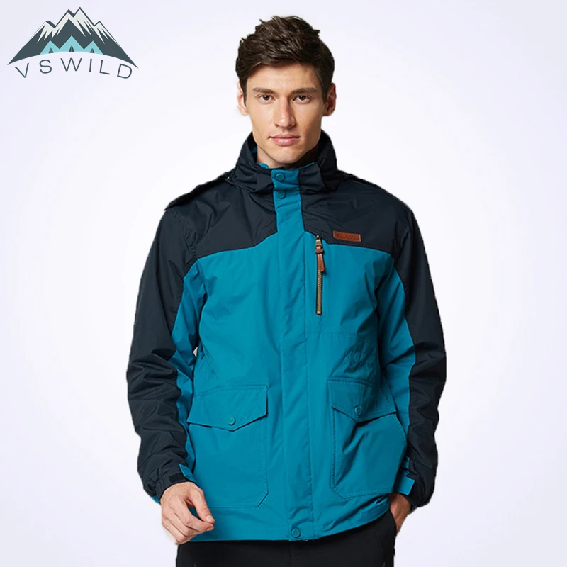 

2018 New Male Triple Combo Jacket Waterproof Couple Outdoor Muntaineering Clothing Hiking Jackets Wome Outdoor Outwear Coat