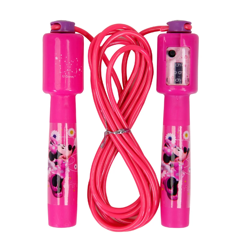DISNEY Mickey mouse Electronic Counting Ship Jump Rope Kid Cartoon Fitness Exercise Workout Gym Adjustable Skipping For Children