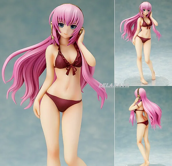 

Japanese Anime Wave S-style Hatsune Miku Super Sonico Bikini Swimsuit Ver. Sexy Girls PVC Action Figure Collection Model Toys