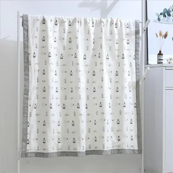 

110*110cm and 120*150cm 6 Layer super soft cotton muslin blanket baby summer blanket stroller cover Towel baby receiving blanket