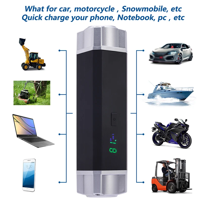 

for Petrol 8.0L Diesel 6.0L - 60C Discharge Car Jump Starter 58000mWh Starting Power Bank Auto Battery Portable Pack Booster