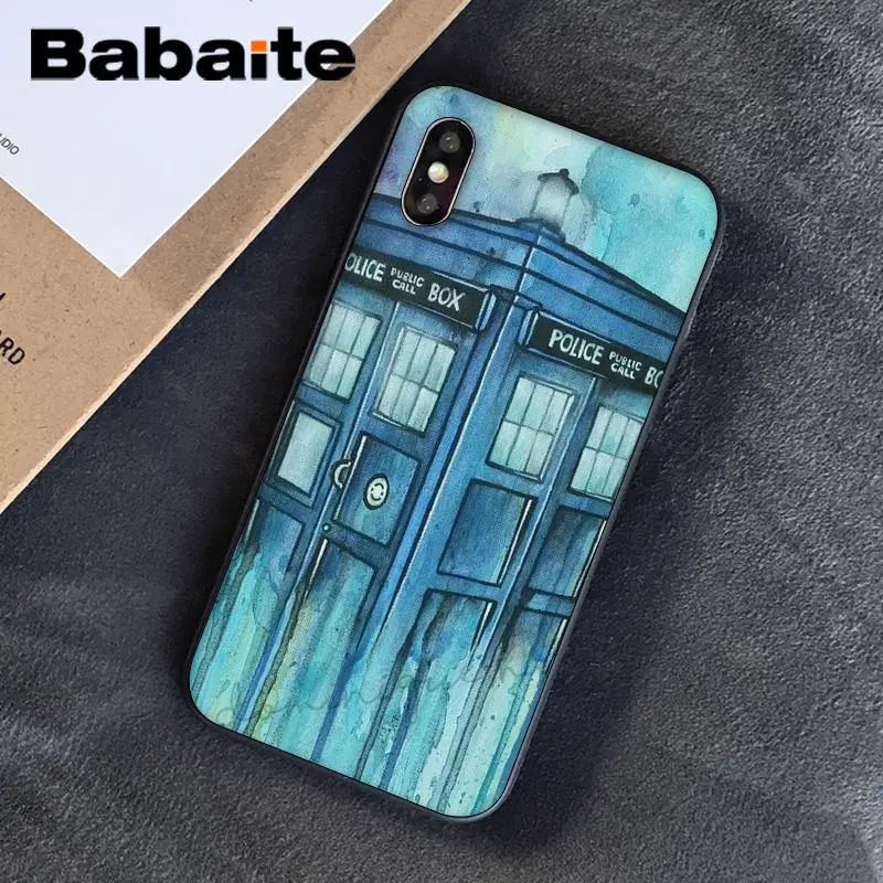 Babaite Tardis Doctor Dr Who Police Box Новинка чехол для телефона Fundas чехол для Apple iPhone 8 7 6 6S Plus X XS MAX 5 5S SE XR чехол s