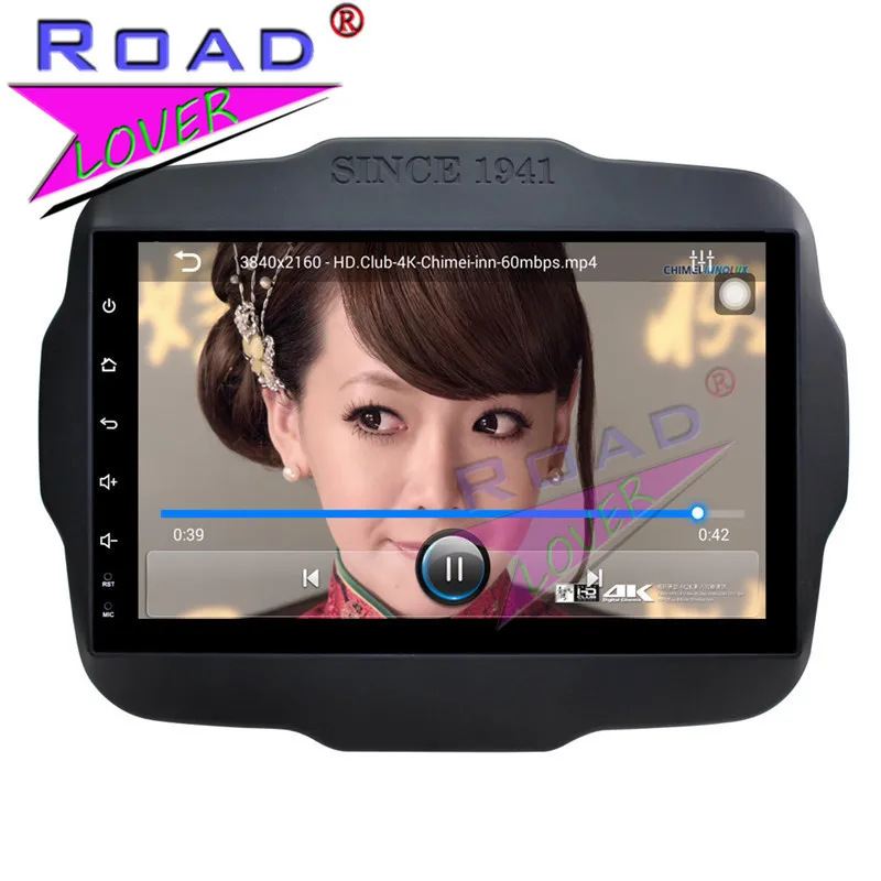 Perfect TOPNAVI Android 6.0 2G+32GB 9" Quad Core Car PC Media Center Player For Jeep Renegade 2016 Stereo GPS Navigation 2Din Video MP4 5
