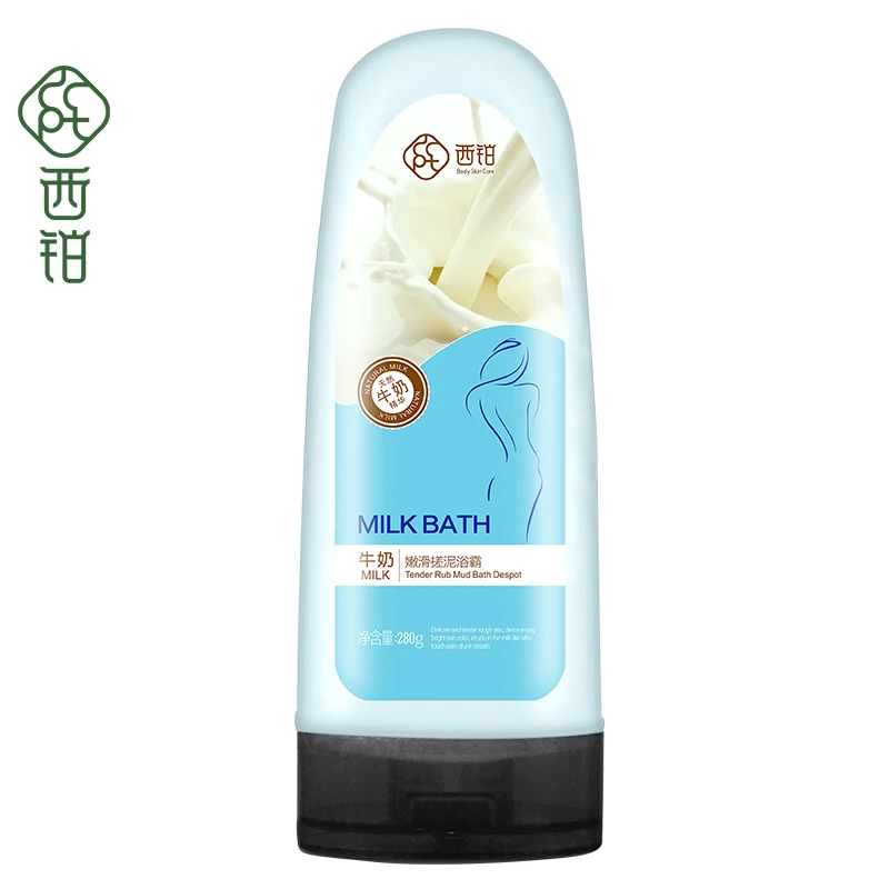 

280g Wash Treasure Clean Milk Extract Exfoliating Rubbing Mud Bath Salt Scrub Bath Body Wash