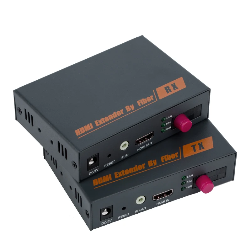 PW DT200 Optical Transceiver HDMI to Fiber Optic Extender Single mode LC Fiber Transceiver