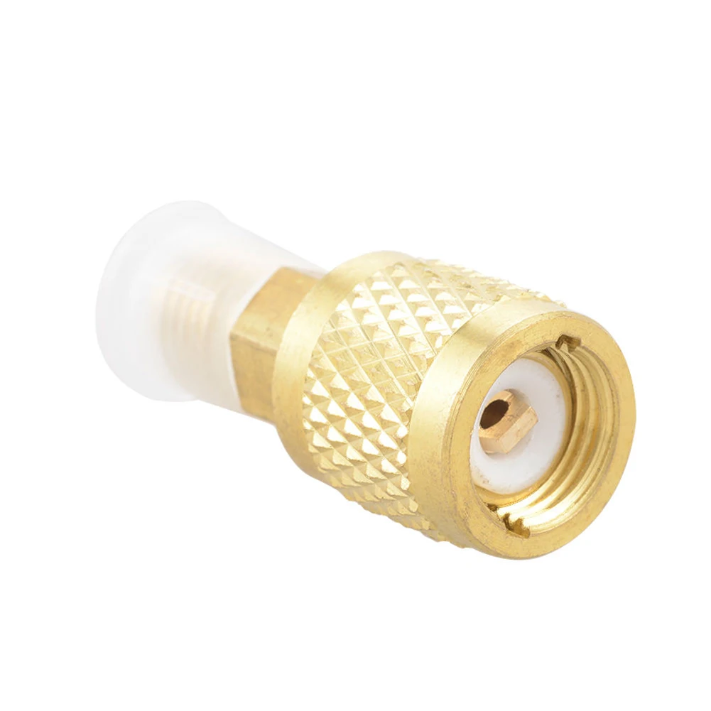 

New R410a Brass Adapter Joints 1/4" Male To 5/16" Female Charging Hose To Pump