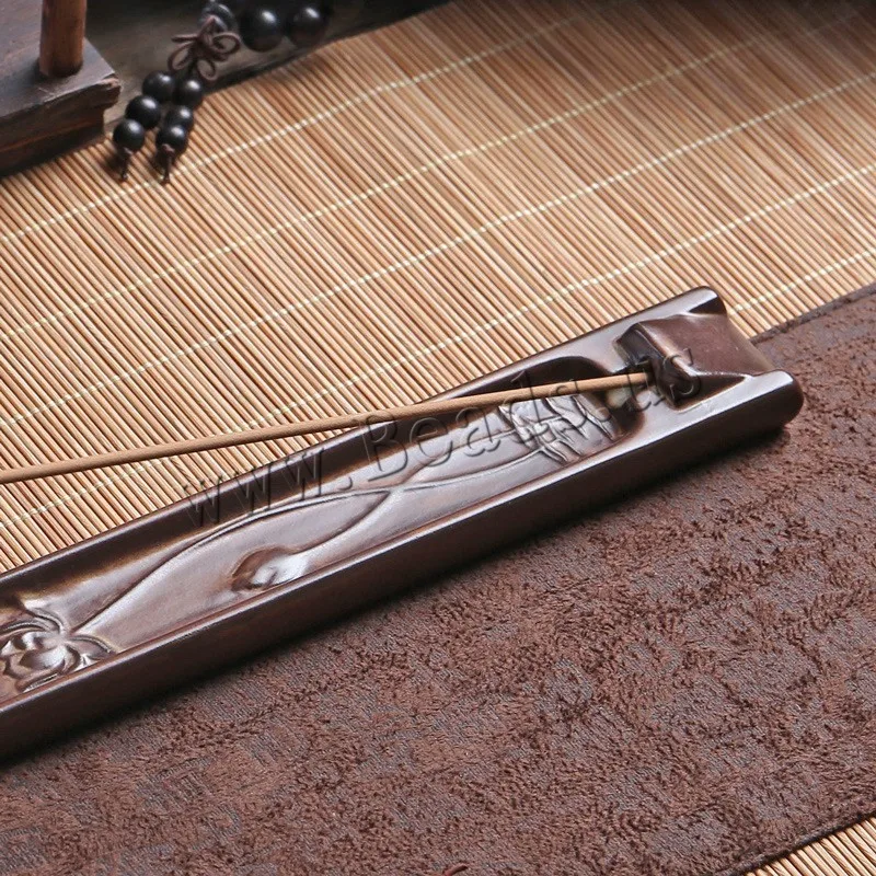 1 Piece Ceramic Material Stick Incense Plate Incense Holder Stick Incense Burner Portable Porcelain Censer Use In Home Teahouse